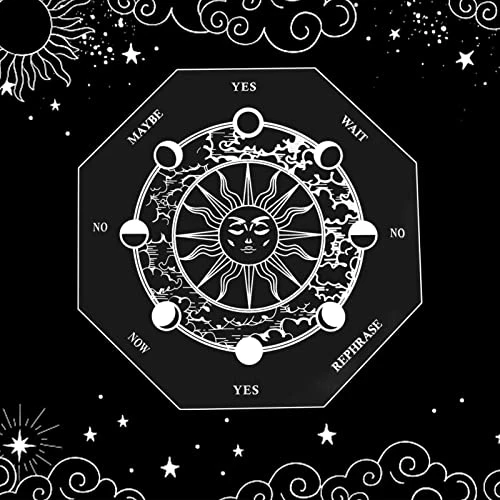Pendulum Board Star Chart Mat Or Crystal Necklace For Beginner, Healing Dowsing Divination Metaphysical Message Board Positive Energy Close To Your Inner Self For Witchcraft Wiccan Altar Supplies 1 Pendulum Board Star Chart Mat Or Crystal Necklace For Beginner, Healing Dowsing Divination Metaphysical Message Board Positive Energy Close To Your Inner Self For Witchcraft Wiccan Altar Supplies
