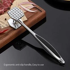 Meat Tenderizer Hammer Mallet Tool Pounder For Tenderizing Steak Beef And Poultry. With Rubber Comfort Grip Handle -Peugeot Shop 51ZKbaRysOL