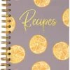 Blank Recipe Book To Write In Your Own Recipes, Recipe Notebook Hardcover Spiral Bound, Recipe Organizer, Cooking Recipe Journal, Cook Book Journals Blank Cookbook Fill In, Kitchen Lemon Decor, Make.