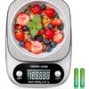 Digital Kitchen Food Scale 3000g/0.1g Multifunction Weight Scale Gram Ounces, Electronic Jewelry Scale High Precision LCD Display/Stainless Steel/Tare/G OZ ML CT KG TL LB FL:OZ/Batteries Included