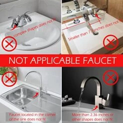 LYOWL Silicone Sink Faucet Mat, Sink Splash Guard Drip Catcher For Sink Faucet, Water Draining Pads Behind Faucet For Kitchen, Bathroom And RV, (Black)… 11 LYOWL Silicone Sink Faucet Mat, Sink Splash Guard Drip Catcher For Sink Faucet, Water Draining Pads Behind Faucet For Kitchen, Bathroom And RV, (Black)… -Peugeot Shop 51ZOpdwSDQL