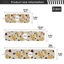 Kcldeci 2 Pack Faucet Mat Splash Guard For Kitchen Sink,Pattern Cute Giraffe 23x5 Inch Faucet Handle Drip Catcher Tray Absorbent Mat Fast Dry Mat For Kitchen, Bathroom 9 Kcldeci 2 Pack Faucet Mat Splash Guard For Kitchen Sink,Pattern Cute Giraffe 23x5 Inch Faucet Handle Drip Catcher Tray Absorbent Mat Fast Dry Mat For Kitchen, Bathroom -Peugeot Shop 51ZW3FdrbAL