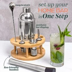 Mixology Bartender Kit Cocktail Shaker Set By Barillio: Drink Mixer Set With Bar Tools, Bamboo Stand Cocktail Mixer Mixing Spoon Mojito Muddler Jigger Liquor Pourers Recipes Booklet 7 Mixology Bartender Kit Cocktail Shaker Set By Barillio: Drink Mixer Set With Bar Tools, Bamboo Stand Cocktail Mixer Mixing Spoon Mojito Muddler Jigger Liquor Pourers Recipes Booklet -Peugeot Shop 51ZfWlgYYSL