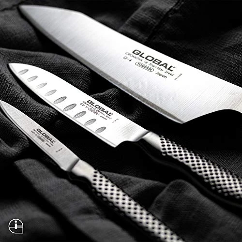 Global G-4, Classic 7 Inch Knife, Stainless Steel Oriental Chef's, 7", Stainles Steel 4 Global G-4, Classic 7 Inch Knife, Stainless Steel Oriental Chef's, 7", Stainles Steel - Image 4