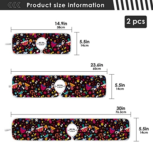 2 Pack Kitchen Faucet Mat Absorbent Washable Sink Splash Guard Faucet Drip Drying Mat Bar Countertop Water Catcher Mat Large 30x5 Inch Flowers Butterflies Mushroom Snails Pattern Kids 1 2 Pack Kitchen Faucet Mat Absorbent Washable Sink Splash Guard Faucet Drip Drying Mat Bar Countertop Water Catcher Mat Large 30x5 Inch Flowers Butterflies Mushroom Snails Pattern Kids