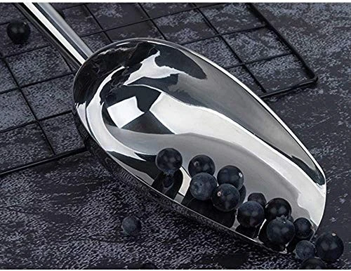 Stainless Steel Ice Scoop 8oz, 9.9 Inch Small Metal Food Scoops For Kitchen Bar Party Wedding, Superb Mirror Polish Surface, Heavy Duty & Anti Rust, Easy Clean & Dishwasher Safe 3 Stainless Steel Ice Scoop 8oz, 9.9 Inch Small Metal Food Scoops For Kitchen Bar Party Wedding, Superb Mirror Polish Surface, Heavy Duty & Anti Rust, Easy Clean & Dishwasher Safe - Image 3