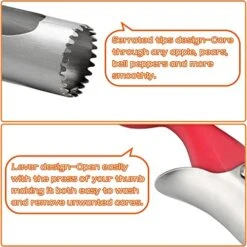 Premium Apple Corer Tool, Apple Corer Remover For Apple, Pear, Bell Pepper, Coconut, Pineapple, Easy To Use Durable Portable Apple Cutter