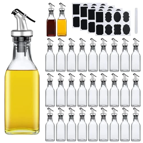 Oil Dispenser,6oz Leakproof Olive Oil Dispenser,Set With Sticker And Pen,Suitable For Storing Olive Oil, Vinegar And Other Liquids (30 PCS) 1 Oil Dispenser,6oz Leakproof Olive Oil Dispenser,Set With Sticker And Pen,Suitable For Storing Olive Oil, Vinegar And Other Liquids (30 PCS)
