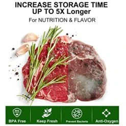 AENTGIU Food Vacuum Sealer Bags Roll With Cutter, 11"x150' BPA Free Vacuum Storage Bags Roll For Food Saver, Seal A Meal, Freezer Bags Space Saver For Vac Storage, Meal Prep Or Sous Vide 7 AENTGIU Food Vacuum Sealer Bags Roll With Cutter, 11"x150' BPA Free Vacuum Storage Bags Roll For Food Saver, Seal A Meal, Freezer Bags Space Saver For Vac Storage, Meal Prep Or Sous Vide -Peugeot Shop 51Zyf2hYGrL