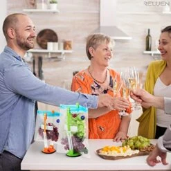 Baggy Rack Stands, 6 Pack, Adjustable Hands Free Clips For Food Storage Bags Plastic Freezer Bags, Bag Holders -Peugeot Shop 51a0gIlZZXL