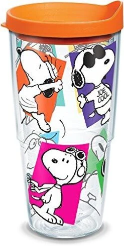 Tervis Peanuts Multi-Snoopy Made In USA Double Walled Insulated Tumbler Cup Keeps Drinks Cold & Hot, 24oz, Clear -Peugeot Shop 51a2dS0g5KL. AC