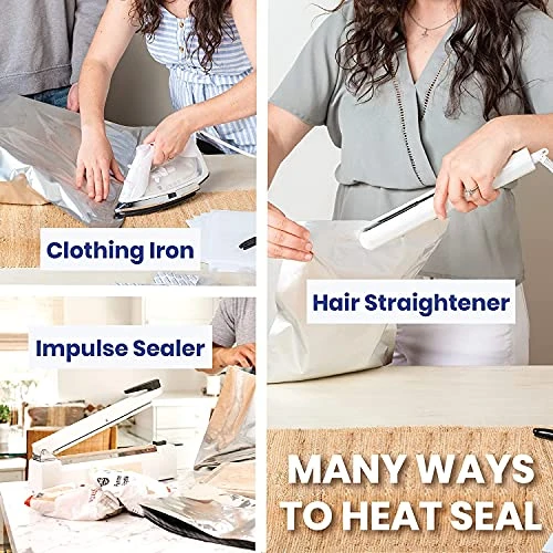 75x Wallaby 1-Gallon Mylar Bag Bundle - (5 Mil - 10" X 14") Mylar Bags, 80x 400cc Oxygen Absorbers, 80x Labels - Heat Sealable, Food Safe, & Reliable Long Term-Food Storage Solutions - Silver 4 75x Wallaby 1-Gallon Mylar Bag Bundle - (5 Mil - 10" X 14") Mylar Bags, 80x 400cc Oxygen Absorbers, 80x Labels - Heat Sealable, Food Safe, & Reliable Long Term-Food Storage Solutions - Silver - Image 4