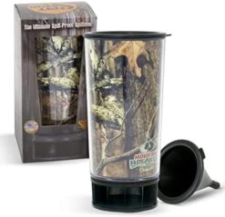 Ossy Oak Shadow Grass Blades By Spit Bud - The Ultimate Spittoon For Chew - Portable Dip & Snuff Cup With Lid, Pop Tab, Spill-Proof Funnel, Can Cutter & Holder - Fit In Cup Holders - Holds 8oz - Made In USA -Peugeot Shop 51a4kBoQML. AC