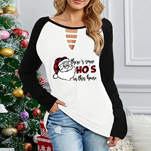 Sweatshirts For Women Loose Fit Fall Loose Tops Sweatshirts Long Sleeve Fashion Christmas Print Pullover Top Fall 2 Sweatshirts For Women Loose Fit Fall Loose Tops Sweatshirts Long Sleeve Fashion Christmas Print Pullover Top Fall - Image 2