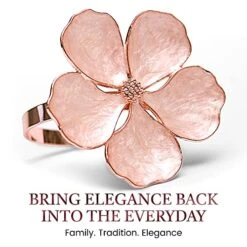 Pilotech Napkin Rings Set Of 12, Rose Gold Flower Napkin Rings For Elegant Table Decoration, Dine In Style, Casual & Formal Family Dinner, Birthday, Wedding, Holiday Party, Spring, Mothers Day 6 Pilotech Napkin Rings Set Of 12, Rose Gold Flower Napkin Rings For Elegant Table Decoration, Dine In Style, Casual & Formal Family Dinner, Birthday, Wedding, Holiday Party, Spring, Mothers Day -Peugeot Shop 51a89cbNMEL