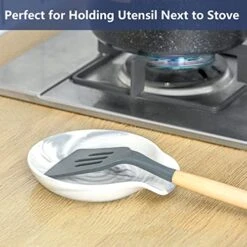Large Spoon Rest For Stove Top : Spoon Holder For Kitchen Counter - Coffee Spoon Rest Ceramic - White Marble Utensil Rest For Ladle, Tongs - Cooking Spatula Holder For Countertop (5.7 Inch) 8 Large Spoon Rest For Stove Top : Spoon Holder For Kitchen Counter - Coffee Spoon Rest Ceramic - White Marble Utensil Rest For Ladle, Tongs - Cooking Spatula Holder For Countertop (5.7 Inch) -Peugeot Shop 51aVxKpUksL