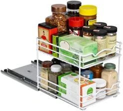 HOLDN’ STORAGE Spice Rack Organizer For Cabinet, Heavy Duty - Pull Out Spice Rack 5 Year Warranty- 6-1/2"Wx10-3/8 Dx8-7/8 H Requires A 6.9” Cabinet Opening -Peugeot Shop 51aYtQsPwZL. AC