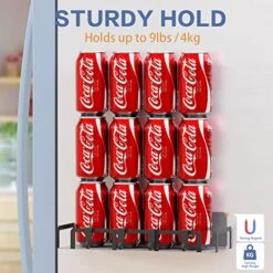 LokRoad Magnetic Spice Rack For Refrigerator, 2 Pack Moveable Magnetic Fridge Shelf With 8 Hooks And Strong Magnet, Black -Peugeot Shop 51aYuZSLyAL