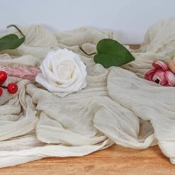 Kra.z Cream Cheesecloth Table Runner 13.3ft Gauze Cheese Cloth Tablecloth 35 X 160 Inches Boho Rustic Sheer Decorations Ivory 9 Kra.z Cream Cheesecloth Table Runner 13.3ft Gauze Cheese Cloth Tablecloth 35 X 160 Inches Boho Rustic Sheer Decorations Ivory -Peugeot Shop 51ahswXCuhL