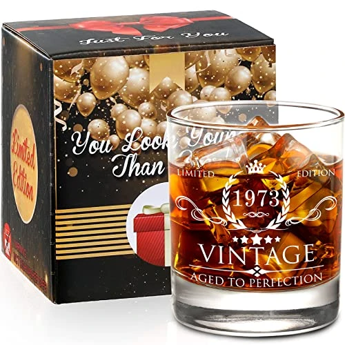 50th Birthday Gifts For Men Whiskey Glass With Delicate Package- 50th Birthday Decorations For Men, Party Supplies - 50th Bday Gifts Ideas For Him, Dad, Husband, Friends - 11oz Whiskey Glass 2 50th Birthday Gifts For Men Whiskey Glass With Delicate Package- 50th Birthday Decorations For Men, Party Supplies - 50th Bday Gifts Ideas For Him, Dad, Husband, Friends - 11oz Whiskey Glass - Image 2