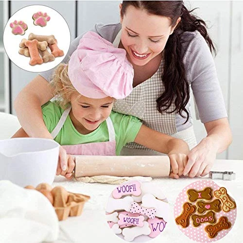 Dog Cookie Cutters,Dog Treat Cutters,Dog Bone And Dog Paw Print Cookie Mold For Homemade Treats - Stainless Steel Cookie Cutter Molds For Kids (Assorted Sizes) 4 Dog Cookie Cutters,Dog Treat Cutters,Dog Bone And Dog Paw Print Cookie Mold For Homemade Treats - Stainless Steel Cookie Cutter Molds For Kids (Assorted Sizes) - Image 4