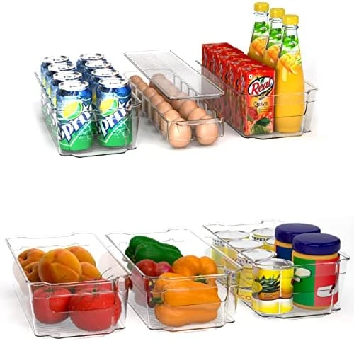 Set Of 6 Fridge Organizer - Includes 6 Refrigerator Organizer Bins (5 Drawers & 1 Egg Holder) - Pantry Organization And Storage Bins For Freezers, Countertops And Cabinets 8 Set Of 6 Fridge Organizer - Includes 6 Refrigerator Organizer Bins (5 Drawers & 1 Egg Holder) - Pantry Organization And Storage Bins For Freezers, Countertops And Cabinets - Image 8