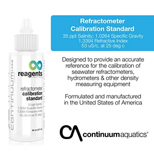 Continuum Reagents Refractometer Calibration Standard – Seawater Reference For Calibration Of Density Measuring Equipment, 60 Ml 2 Continuum Reagents Refractometer Calibration Standard – Seawater Reference For Calibration Of Density Measuring Equipment, 60 Ml - Image 2