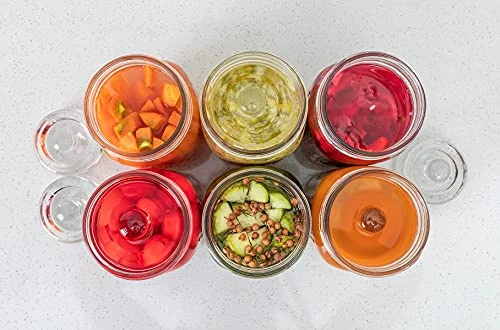 Illmo Easy Grip Fermentation Weight- 4 Pack Of Glass Weights For Wide Mouth Mason Jars 5 Illmo Easy Grip Fermentation Weight- 4 Pack Of Glass Weights For Wide Mouth Mason Jars - Image 5