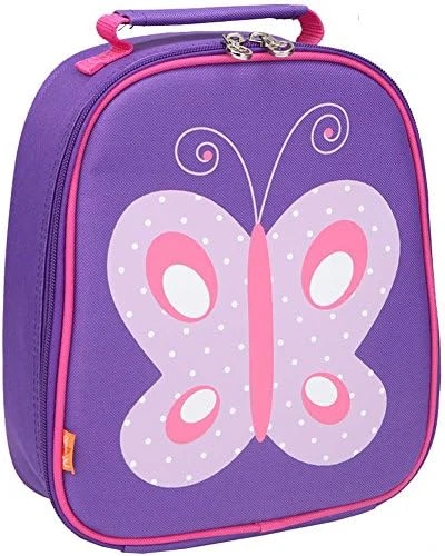 Yodo Kids Insulated Lunch Tote Bag With Name Tag For Girls, Butterfly 6 Yodo Kids Insulated Lunch Tote Bag With Name Tag For Girls, Butterfly - Image 6