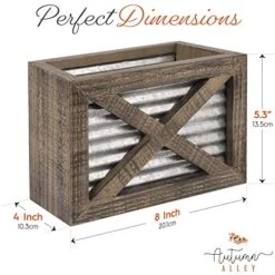 Autumn Alley Barn Door Rustic Kitchen Utensil Holder- Farmhouse Wooden Kitchen Utensil Holder- Galvanized Accents- Rustic Kitchen Decor- Farmhouse Details Add Charm To Your Country Kitchen -Peugeot Shop 51bewc6QBmL