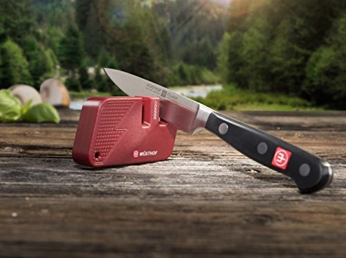 Wüsthof WUSTHOF Mini Knife Sharpener Double, Red, 20 Cm 2 Wüsthof WUSTHOF Mini Knife Sharpener Double, Red, 20 Cm - Image 2