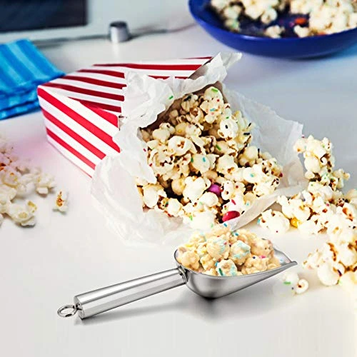 Mini Scoop, E-far 3 Ounce Stainless Steel Kitchen Utility Scoops, Ideal For Candy/Ice Cube/Flour/Sugar/Coffee Bean/Protein Powder, Food Grade & Anti Rust, Easy Clean & Dishwasher Safe (4 Pack) 4 Mini Scoop, E-far 3 Ounce Stainless Steel Kitchen Utility Scoops, Ideal For Candy/Ice Cube/Flour/Sugar/Coffee Bean/Protein Powder, Food Grade & Anti Rust, Easy Clean & Dishwasher Safe (4 Pack) - Image 4