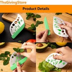 9 Holes Herb Leaf Stripper Tool, 304 Stainless Steel Kitchen Herb Leaf Stripping Tool, Fresh Herb Chopper, Remover Leaf Tool For Chard, Collard Greens, Parsley, Basil, Taragon, Thym -Peugeot Shop 51cBSbGbPJL