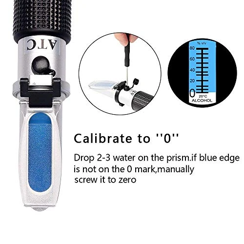 SMARTSMITH Alcohol Refractometer For Spirit Alcohol Volume Percent Measurement With Automatic Temperature Compensation (ATC), Range 0-80% V/v.Alcohol Refractometer For Spirit Alcohol Volume Percent 4 SMARTSMITH Alcohol Refractometer For Spirit Alcohol Volume Percent Measurement With Automatic Temperature Compensation (ATC), Range 0-80% V/v.Alcohol Refractometer For Spirit Alcohol Volume Percent - Image 4