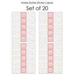 Big Dot Of Happiness Rose Gold Grad - Graduation Party Water Bottle Sticker Labels - Set Of 20 -Peugeot Shop 51cRrLyva9L