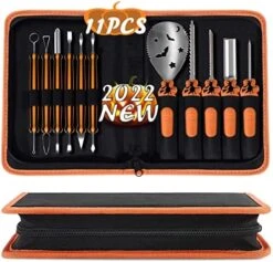 Halloween Pumpkin Carving Kit Professional Stainless Steel Pumpkin Pottery Sculpture Modeling Tools Set -Peugeot Shop 51cZYpZyXcL. AC