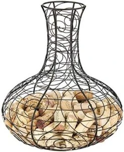 Oenophilia Metal Wine Cork Holder Collector, Wine Decanter Shaped, Black, Table Décor, Holds 200 Corks 12 Oenophilia Metal Wine Cork Holder Collector, Wine Decanter Shaped, Black, Table Décor, Holds 200 Corks -Peugeot Shop 51cakMsDwRL. AC