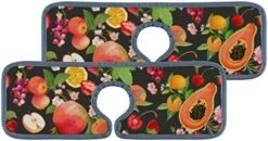 15" Microfiber Cloth Kitchen Faucet Absorbent Mat Splash Guard Drip Water Catcher Countertop Drying Protector Pads Faucet Behind For Bedroom Farmhouse Tropical Flower Plant Leaf 4PCS -Peugeot Shop 51cb6FoKnLL. AC