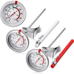 2 Pieces Stainless Steel Thermometer Immediate Read 2 Inch Dial Thermometer 7.8 Or 11.8 Inch Long Stem Fry Thermometer With Metal Retaining Clip And 2 Pieces Plastic Sleeves (7.8 Inch) 14 2 Pieces Stainless Steel Thermometer Immediate Read 2 Inch Dial Thermometer 7.8 Or 11.8 Inch Long Stem Fry Thermometer With Metal Retaining Clip And 2 Pieces Plastic Sleeves (7.8 Inch) -Peugeot Shop 51cciBCQRLL 1