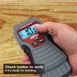 7440 AccuMASTER XT Digital Moisture Meter | Handheld |Pin Type | Backlit LCD Display | Detects Leaks, Damp And Moisture In Wood, Walls, Ceilings, Carpet And Firewood -Peugeot Shop 51ce2W7rR9L