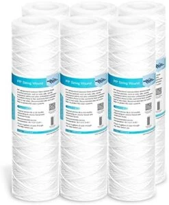 Membrane Solutions 5 Micron 10"x2.5" String Wound Whole House Water Filter Replacement Cartridge Universal Sediment Filters For Well Water - 6 Pack 16 Membrane Solutions 5 Micron 10"x2.5" String Wound Whole House Water Filter Replacement Cartridge Universal Sediment Filters For Well Water - 6 Pack -Peugeot Shop 51cksPty4gL. AC