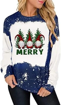 Womens Causal Loose Crewneck Fall Loose Tops Sweatshirts Long Sleeve Christmas Print Plus Size Pullover Top Streetwear 13 Womens Causal Loose Crewneck Fall Loose Tops Sweatshirts Long Sleeve Christmas Print Plus Size Pullover Top Streetwear -Peugeot Shop 51csPSgg YL. AC