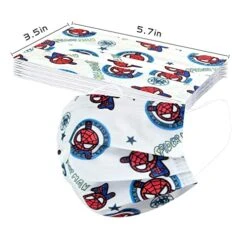 Kids Face_Masks Disposable Kid Face_Masks 3Ply Breathable & Comfortable Kids Disposable Face Masks 50PCS -Peugeot Shop 51cwTlIpllL