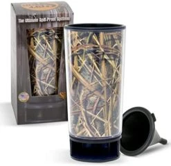 Ossy Oak Shadow Grass Blades By Spit Bud - The Ultimate Spittoon For Chew - Portable Dip & Snuff Cup With Lid, Pop Tab, Spill-Proof Funnel, Can Cutter & Holder - Fit In Cup Holders - Holds 8oz - Made In USA -Peugeot Shop 51cyV5VRZL. AC