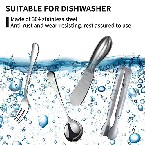 Charcuterie Accessories (14 Pcs), Cheese Spreaders For Charcuterie Board, Mini Serving Spoons, Forks And Mini Serving Tongs - Charcuterie Utensils For Butter, Cheese And Pastry Making 4 Charcuterie Accessories (14 Pcs), Cheese Spreaders For Charcuterie Board, Mini Serving Spoons, Forks And Mini Serving Tongs - Charcuterie Utensils For Butter, Cheese And Pastry Making - Image 4