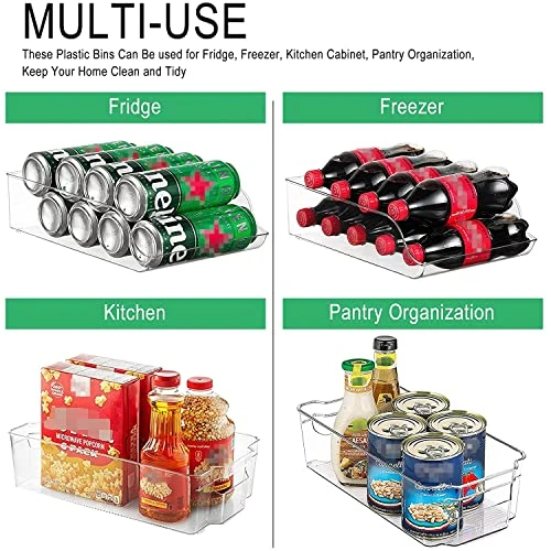 Plastic Refrigerator Organizer Bins, 7 Packs Refrigerator Organizer Bins 2 Large&4 Medium Food Storage Bins And 1 Egg Holder For Freezer, Kitchen Cabinet, Pantry Organization And Storage, BPA Free 5 Plastic Refrigerator Organizer Bins, 7 Packs Refrigerator Organizer Bins 2 Large&4 Medium Food Storage Bins And 1 Egg Holder For Freezer, Kitchen Cabinet, Pantry Organization And Storage, BPA Free - Image 5