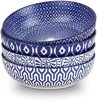 Ceramic 50 Ounce Pasta Bowls Set Of 4, 8.6 Inch Large Salad Bowls, Wide And Shallow Porcelain Soup Bowls, Stackable Serving Bowls, Microwave Dishwasher Safe, Christmas Gift, Assorted Colors 7 Ceramic 50 Ounce Pasta Bowls Set Of 4, 8.6 Inch Large Salad Bowls, Wide And Shallow Porcelain Soup Bowls, Stackable Serving Bowls, Microwave Dishwasher Safe, Christmas Gift, Assorted Colors - Image 7