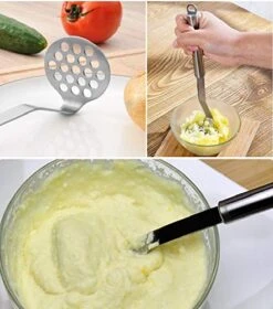 Potato Masher,8-10 Stainless Steel Potato Masher,Cooking And Kitchen Gadget -Peugeot Shop 51dLp9XIiOL