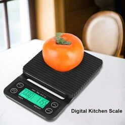 Highly Accurate Multifunction Food Scale Large Back-lit LCD Display Precision Food Measuring Tool Drip Coffee Weighing With Timer(2#) -Peugeot Shop 51dRU2jq5TL