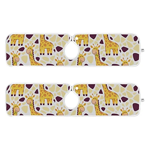 Kcldeci 2 Pack Faucet Mat Splash Guard For Kitchen Sink,Pattern Cute Giraffe 23x5 Inch Faucet Handle Drip Catcher Tray Absorbent Mat Fast Dry Mat For Kitchen, Bathroom 2 Kcldeci 2 Pack Faucet Mat Splash Guard For Kitchen Sink,Pattern Cute Giraffe 23x5 Inch Faucet Handle Drip Catcher Tray Absorbent Mat Fast Dry Mat For Kitchen, Bathroom - Image 2